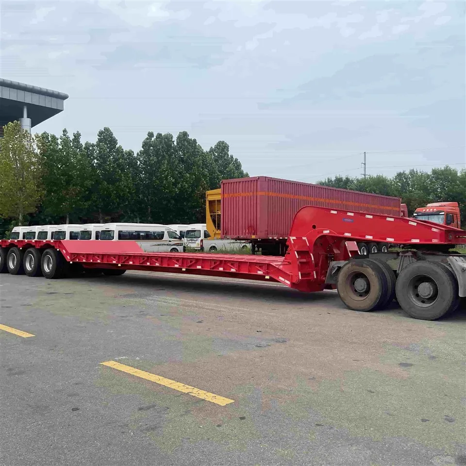 3 Axel svenhals Lowboy Low Bed Lowbed Semi Trailer